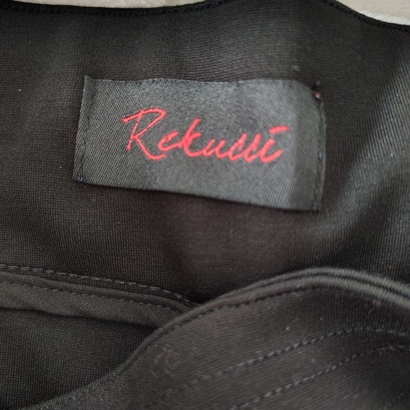 Rekucci Woman Secret Figure Tummy Control Boot cut Black Pants 24wp - Picture 5 of 10